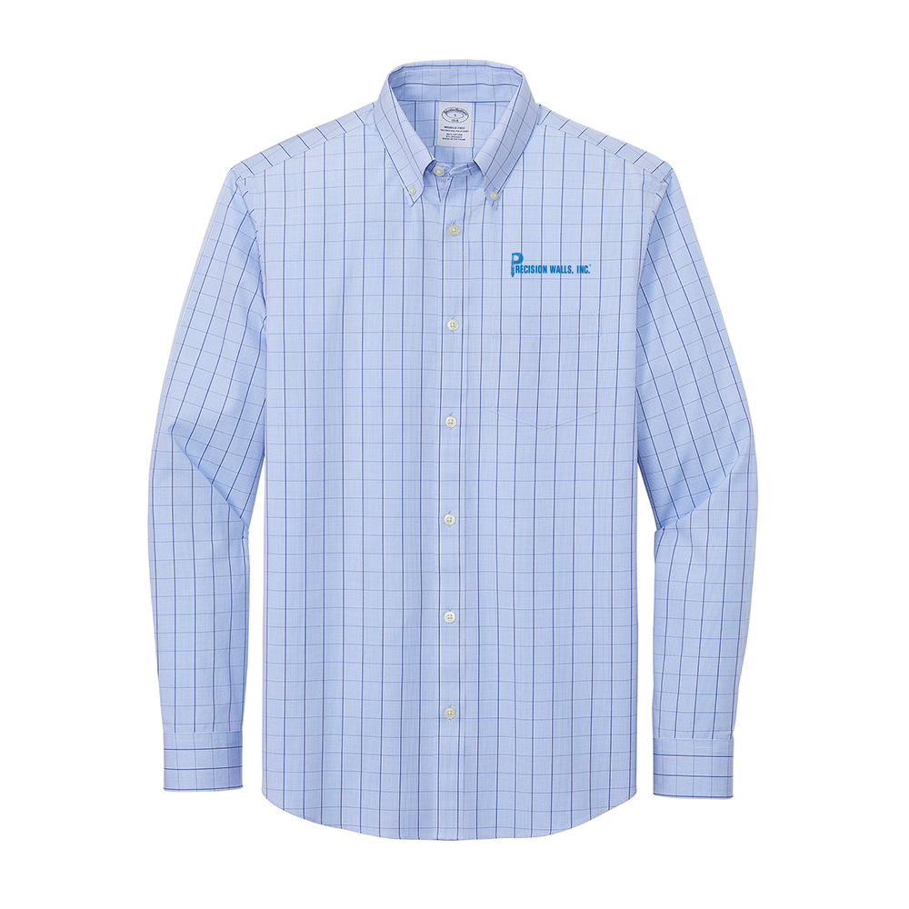 Men's Wrinkle-Free Stretch Patterned Shirt – Precision Walls