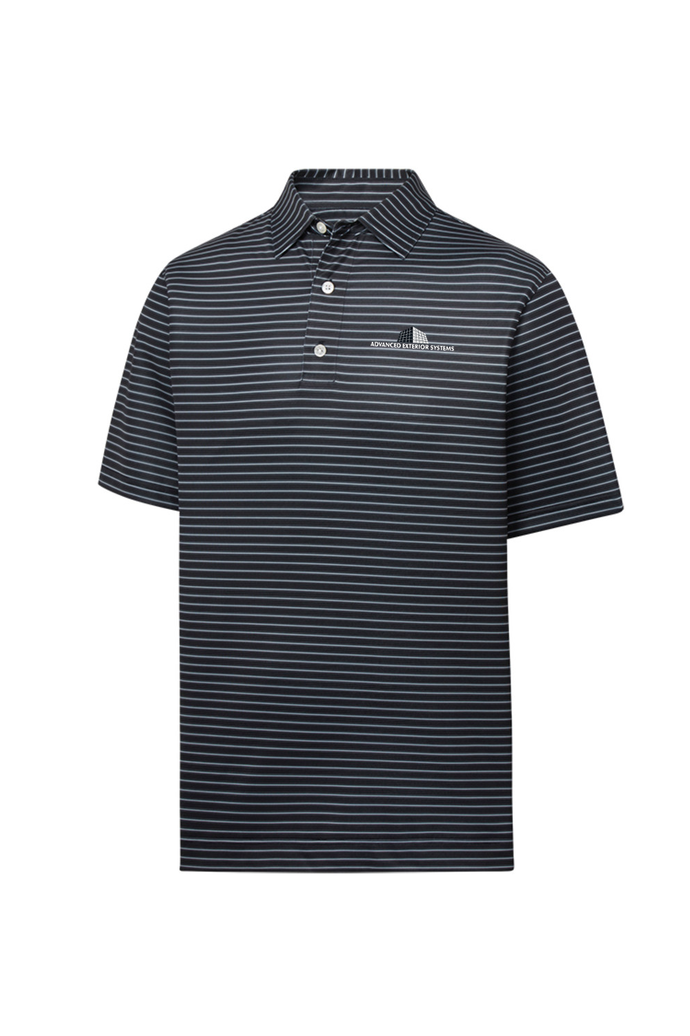 Men's Performance Stretch Pinstripe Polo - AES