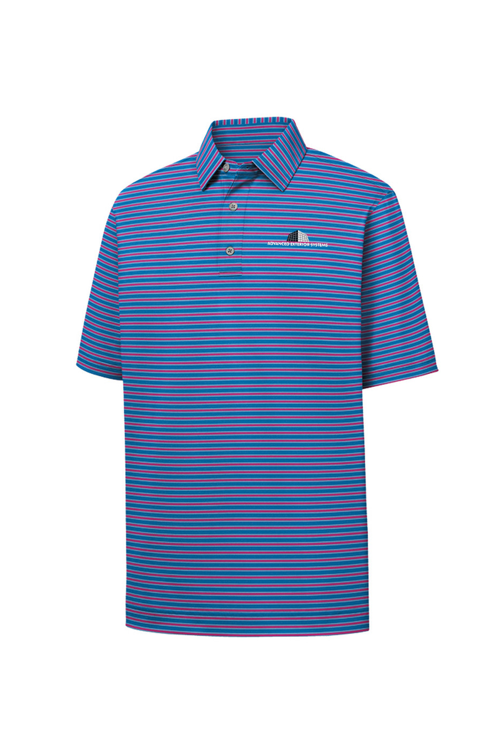 Men's Performance Stretch Pinstripe Polo - AES